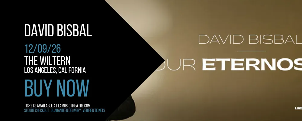David Bisbal at The Wiltern